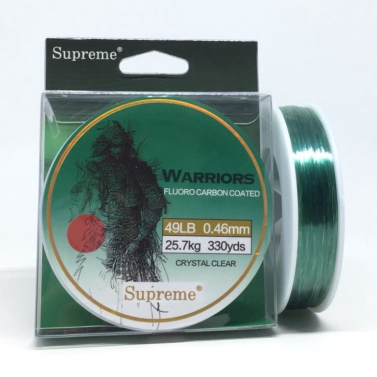 SENAR / LINE MONO SUPREME WARRIORS FLUOROCARBON COATED (Color CRYSTAL CLEAR)