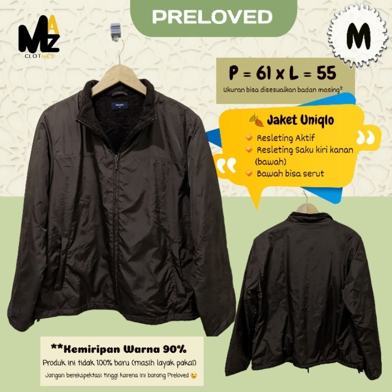 MAZ Preloved - Jaket Uniqlo - Jaket Second Branded - Murah Layak Pakai