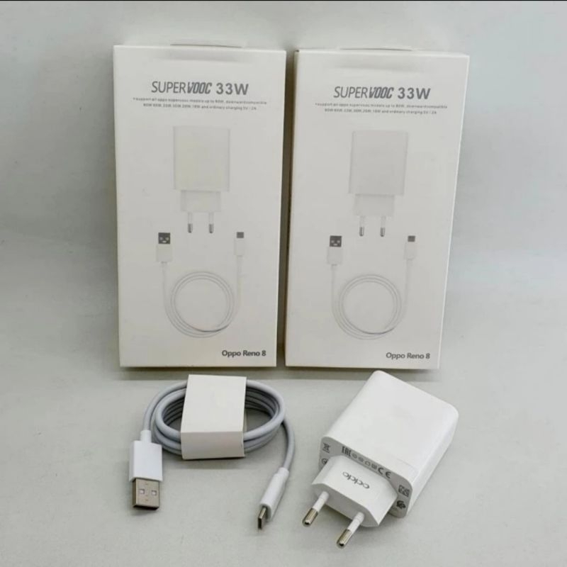 Charger OPPO 33W Charger OPPO A74 A57 A76 A77S A95 A96 Super VOOC Original 33 WATT USB Type C