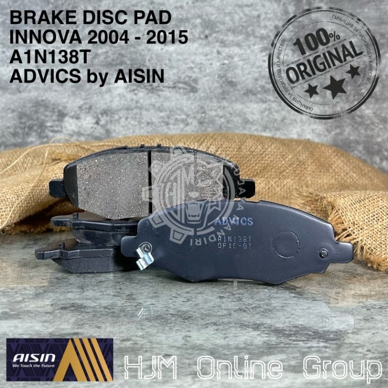 BRAKE DISC PAD - KAMPAS REM DEPAN INNOVA ADVICS by AISIN A1N138T