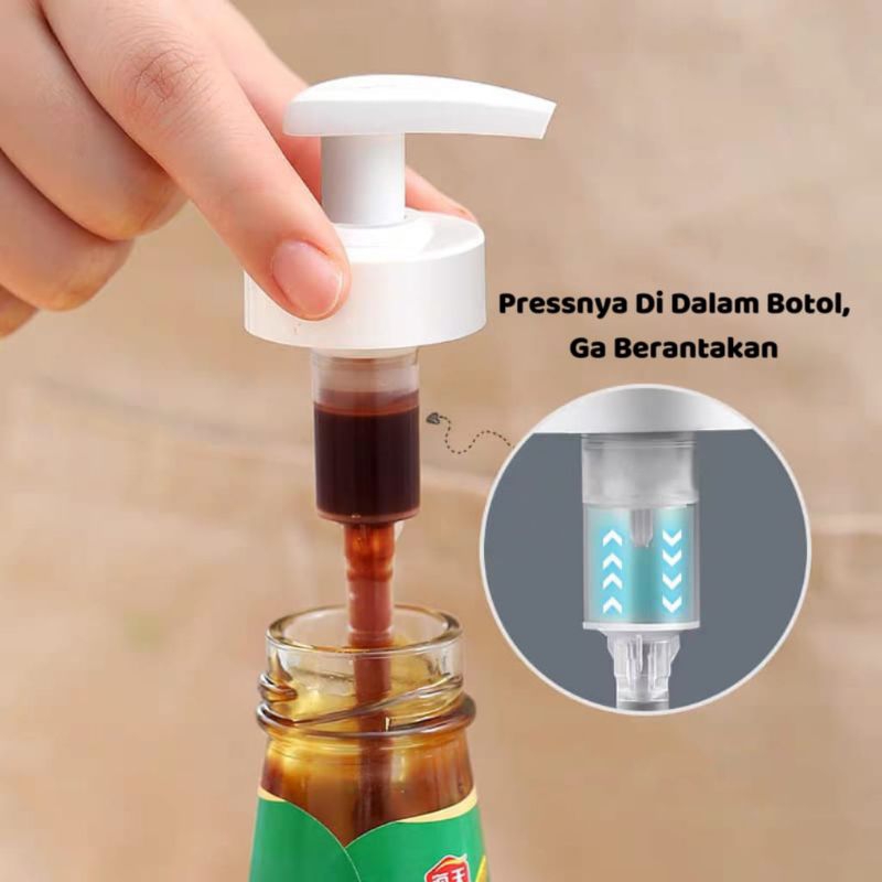 ALAT POMPA BOTOL SAUS KECAP PUMP SYRUP POMPA BOTOL MONIN⭐Supertop.olshop⭐