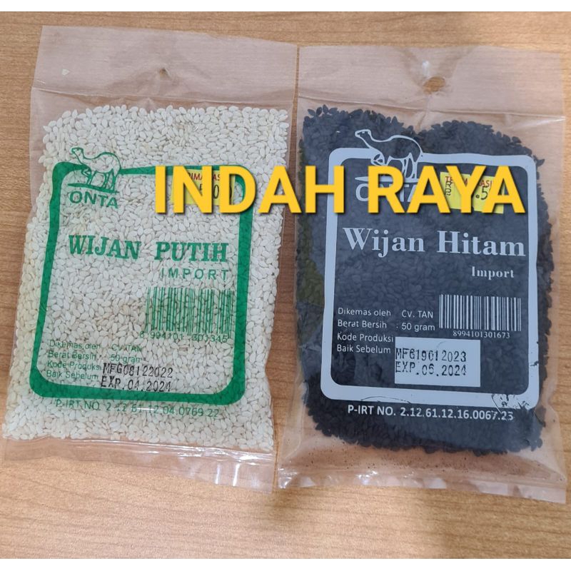 WIJAN PUTIH &amp; HITAM onta 50g