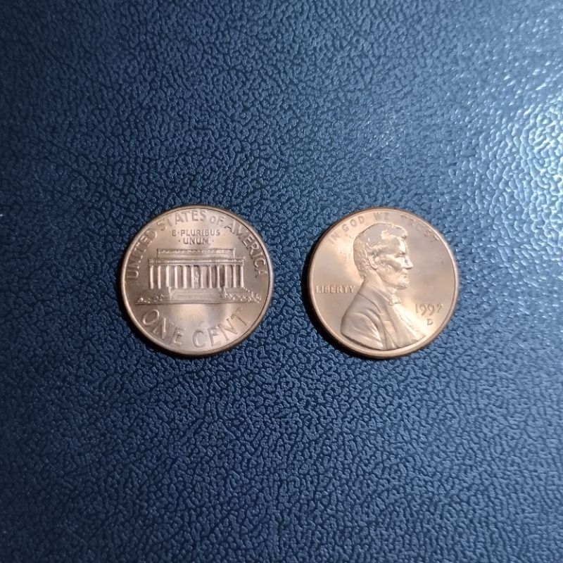 Uang koin U.S.A 1 Sen , Abraham Lincoln