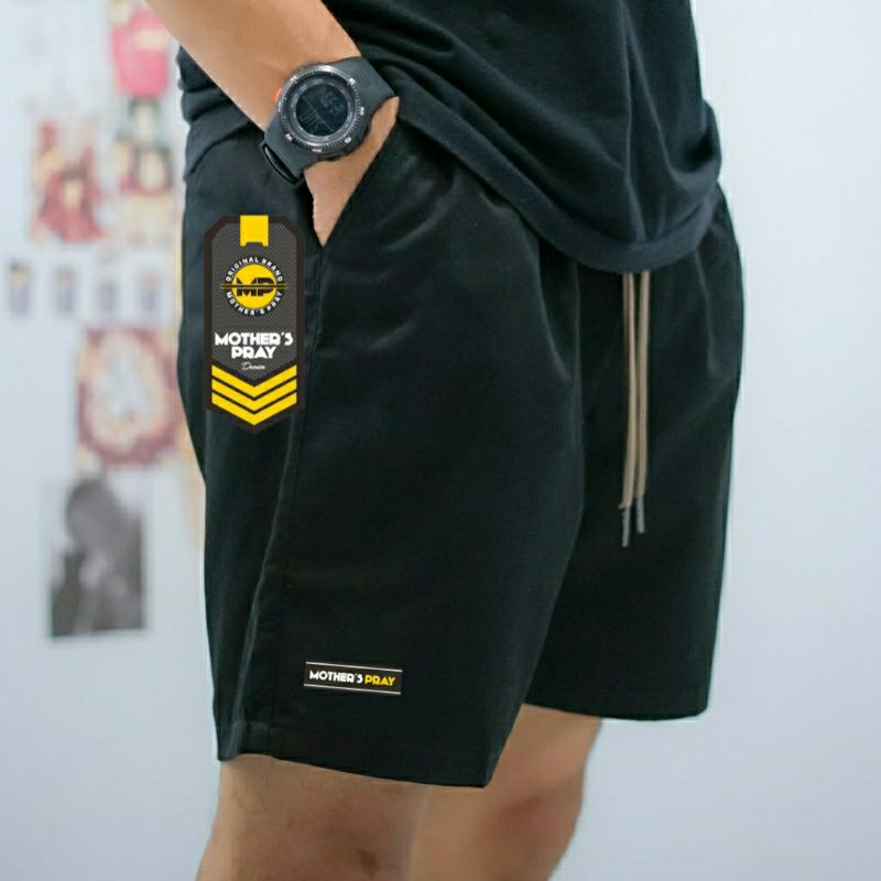 COD l Celana Pendek MOGE /BOARSHORT Pria Cowok Dewasa Katun Premium Hitam,Mocca, Cream,Abu M L XL