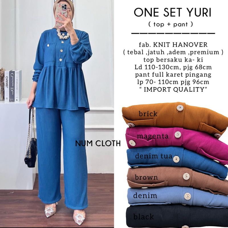 One set YURI setelan wanita knit