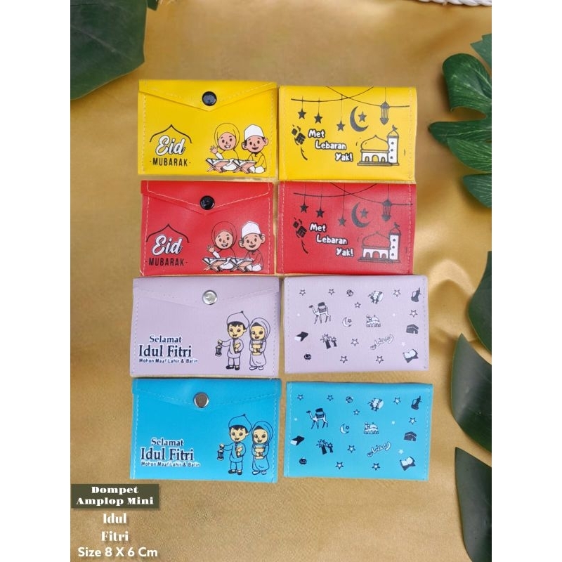 [ 12 pcs ]MINI DOMPET AMPLOP LEBARAN / IMPLEK NATAL PER PAC ISI 12 Pcs