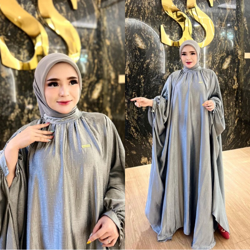 KAFTAN SILK SWAROVSKI MEWAH BY SHELLASAUKIA ORIGINAL