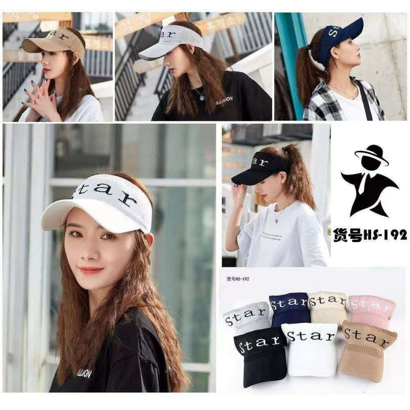 COD Topi Senam / Topi Gowes / Topi Running / Topi Import / Topi wanita/ Topi Olahraga / Topi Zumba LOVE dan STAR