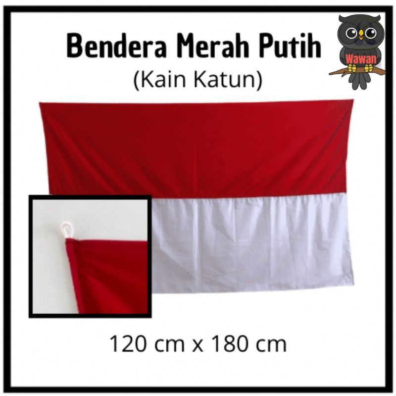 BENDERA MERAH PUTIH BESAR 120X180 CM