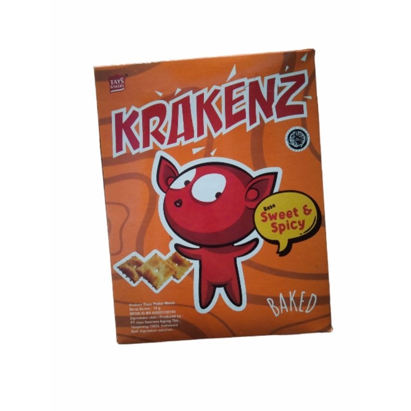 Krakenz snack tays baker Japanese Curry/ Sweet Spicy 70gr
