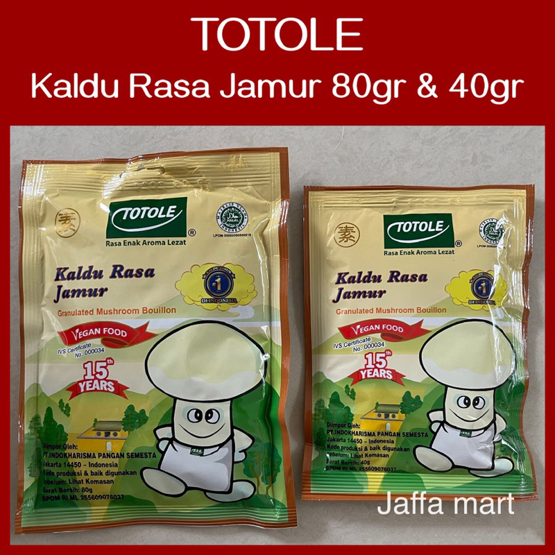 

Totole Kaldu Jamur 40gr dan 80gr