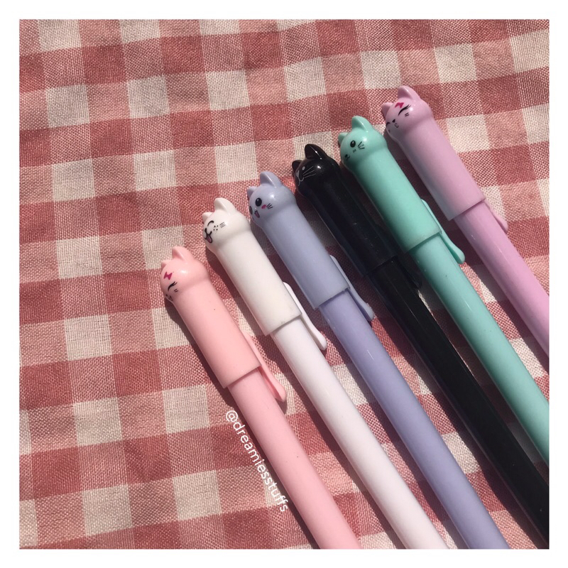 

(Dream) Mini cute kitty ballpoint by dreamiesstuffs