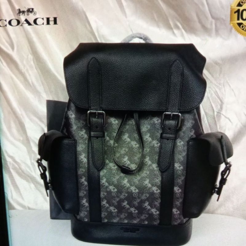 coach hudson backpack bag black