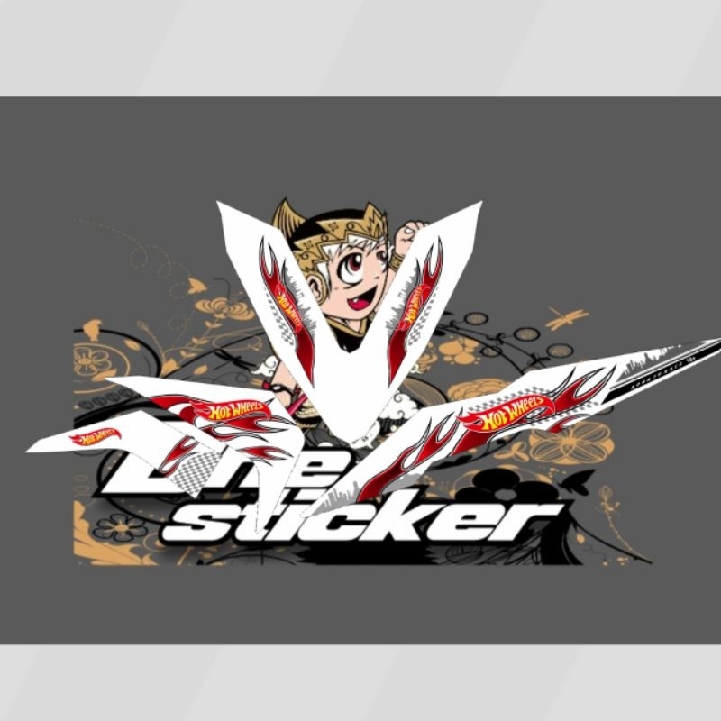 STRIPPING COSTUM HONDA BEAT ESP 2017-2019 HOTWHEELS