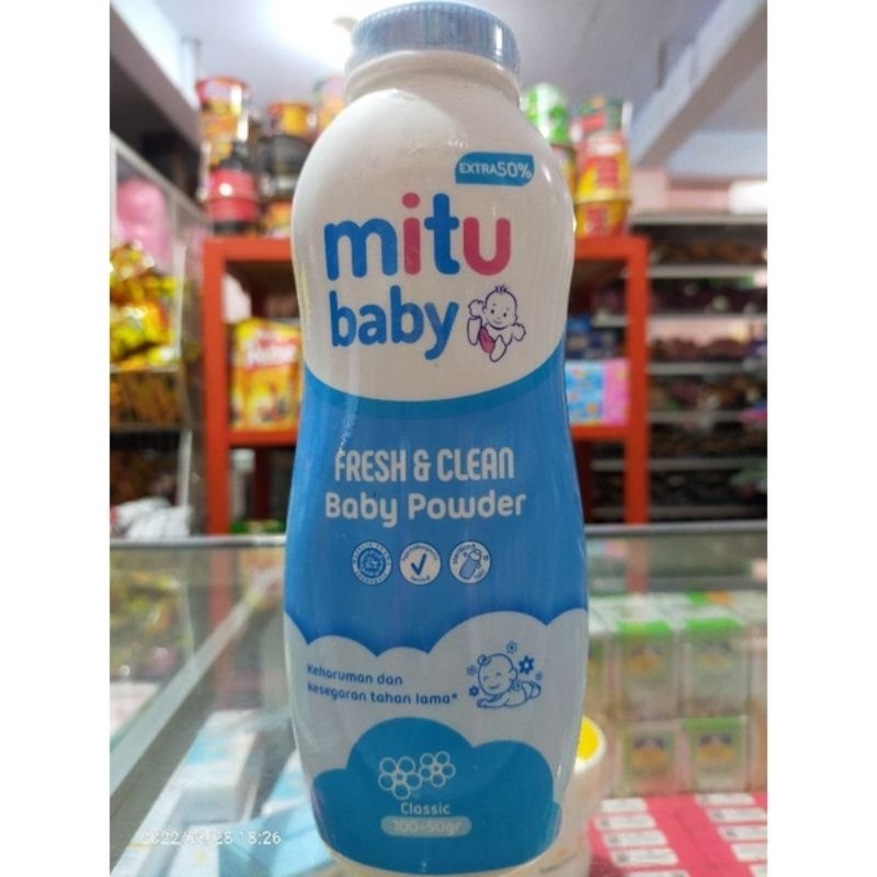 mitu baby powder 100+50gr (varian random)