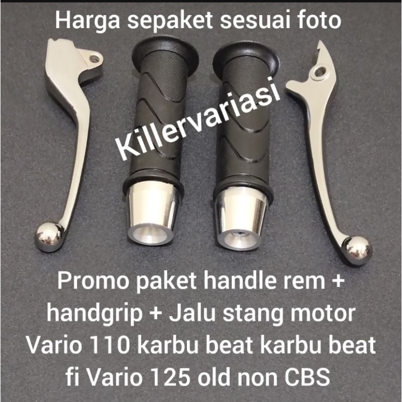 PROMO PAKET 3 IN 1 HANDLE REM VARIO 110 BEAT KARBU BEAT FI VARIO 125 OLD NON CBS HARGA SEPAKET SESUAI FOTO