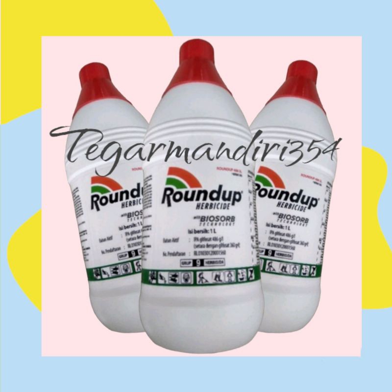 ASLI HERBISIDA ROUNDAP 1LITER pembasmi rumput sampai akar roundap 1liter