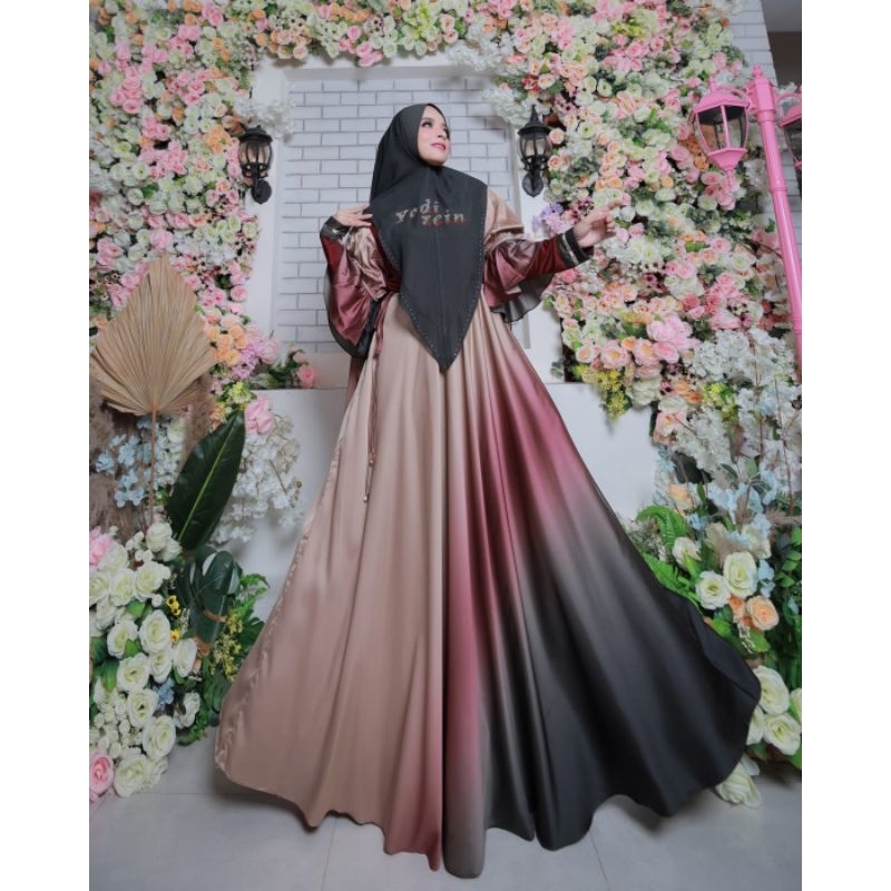 Devana Gradasi Series by Yodizein syari gamis syari gamis mewah gamis gradasi