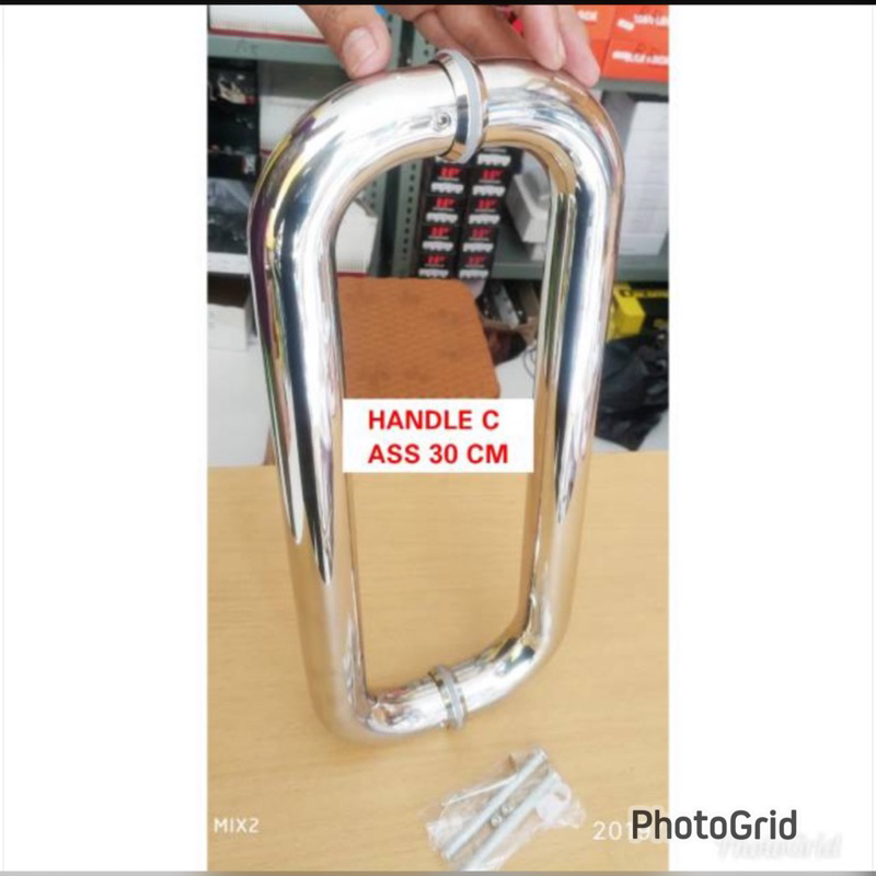 GAGANG PINTU DOUBLE MURAH /PULL HANDLE C FAGANG PINTU STAINLESS TARIKAN KUNCI PINTU/PULL HANDLE STANLIS STEEL/TARIKAN PINTU ASLI STANLIS