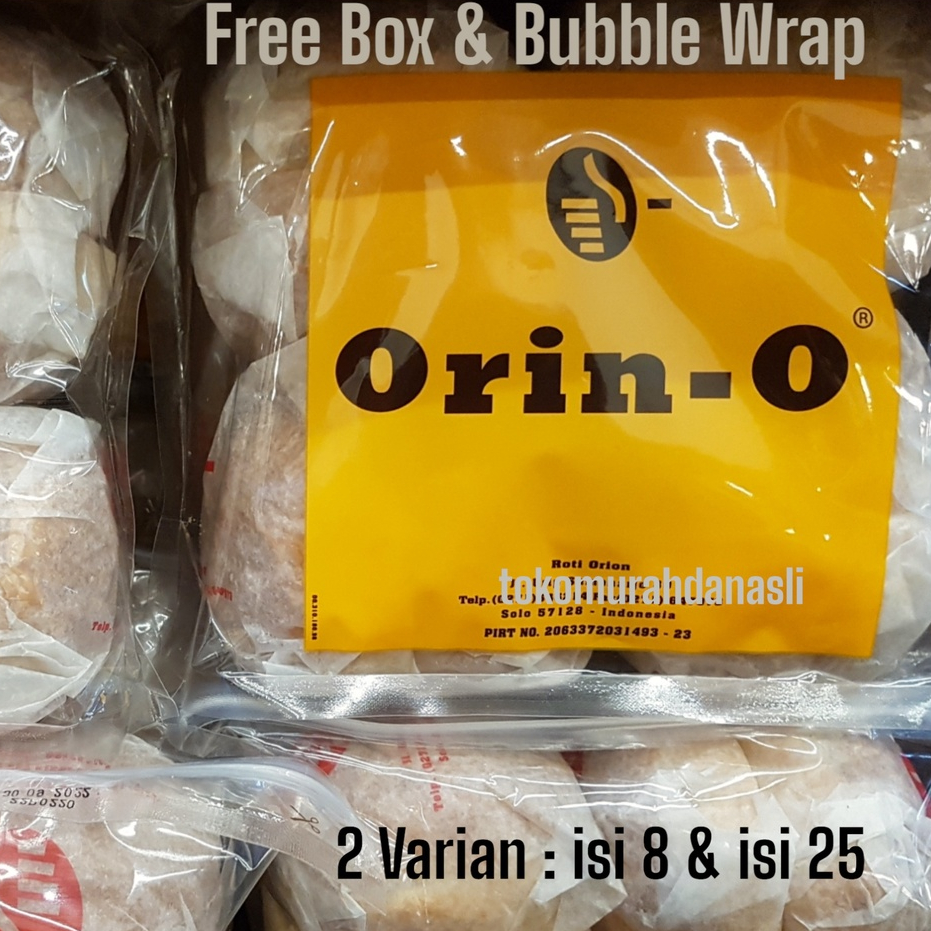 

ROTI SEMIR KERING ORION BESAR ISI 8 MINI ISI 25 OLEH OLEH KHAS SOLO