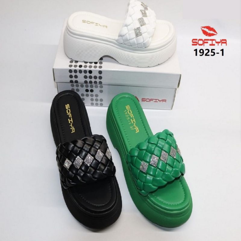 OBRAL SOFIYA ORIGINAL IMPORT 1925 1 - SENDAL WEDGES WANITA 3cm