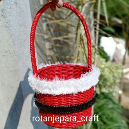 keranjang rotan natal/rotan natal/parcel natal/hampers natal/parsel natal