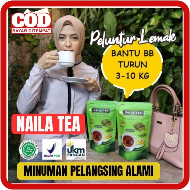 

[ ] - NAILA TEA MINUMAN PELANGSING TEH PELANGSING ALAMI MINUMAN DETOX ALAMI PLUS DAUN JATI CINA JAHE & ATASI PERUT BUNCIT