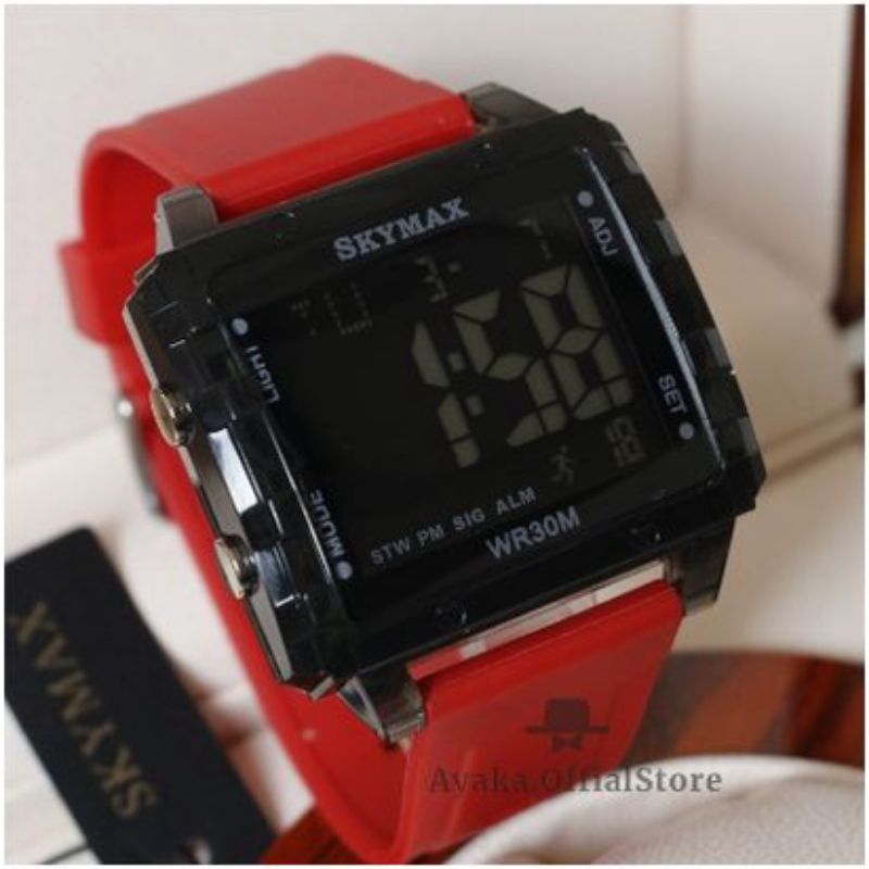 JAM TANGAN SKYMAX 2119 PRIA WANITA WATERPROOF TAHAN AIR BISA DIBAWA BERENANG