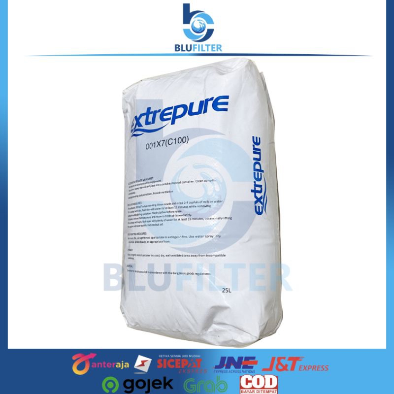 RESIN CATION C001 EXTREPURE 1 SAK 25 LITER