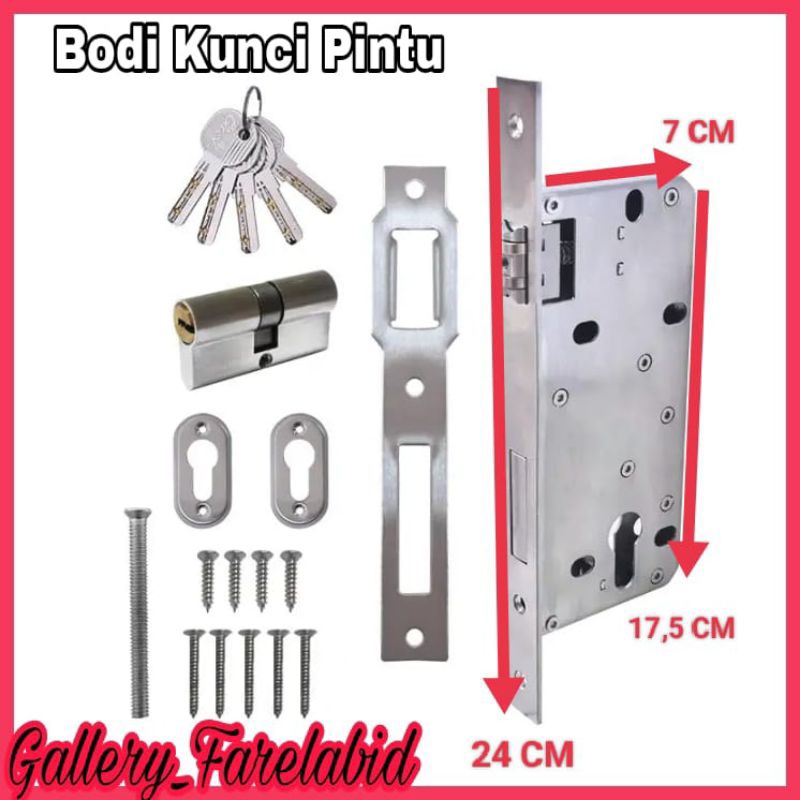 Kunci Pintu Body Bodi Kunci Pelor Kunci Pintu Kamar Dapur Pintu Utama Depan