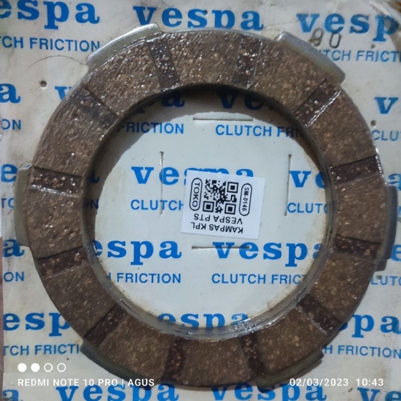KAMPAS KOPLING VESPA PTS