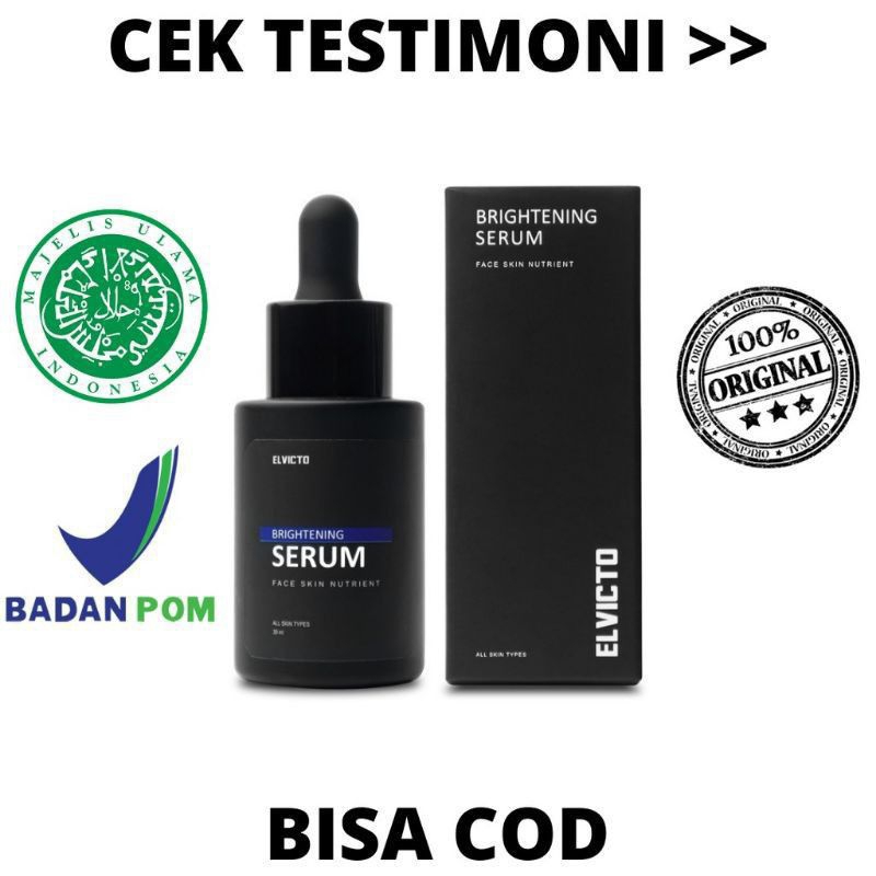 ELVICTO_BRIGHTENING SERUM FACE skin nutiren 100%Original Asli
