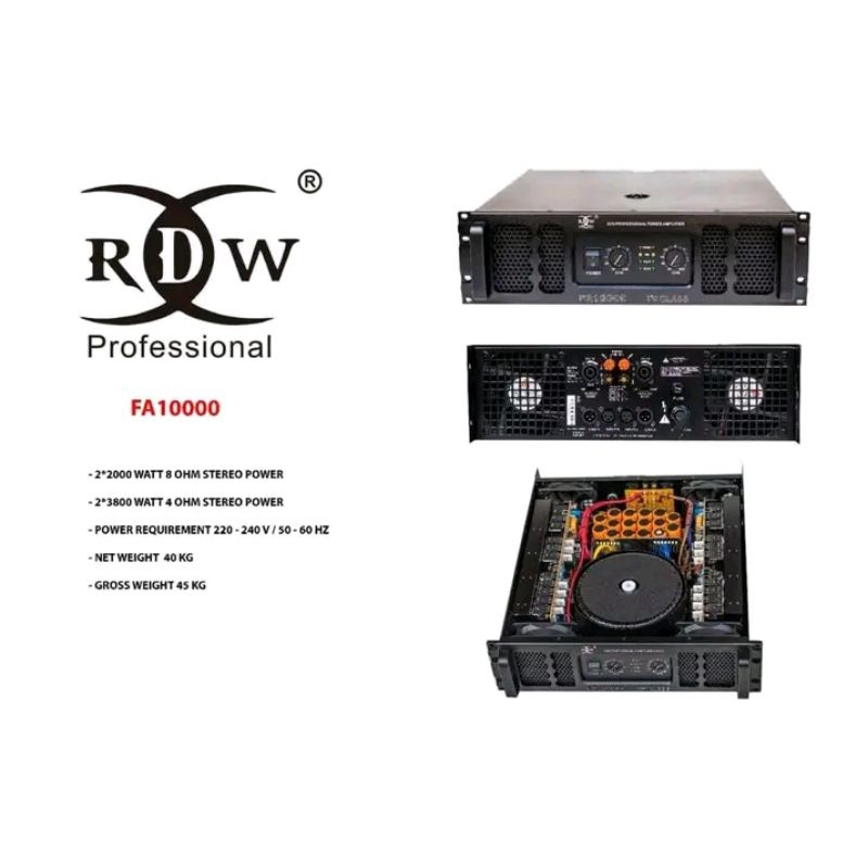 POWER AMPLIFIER RDW FA10000