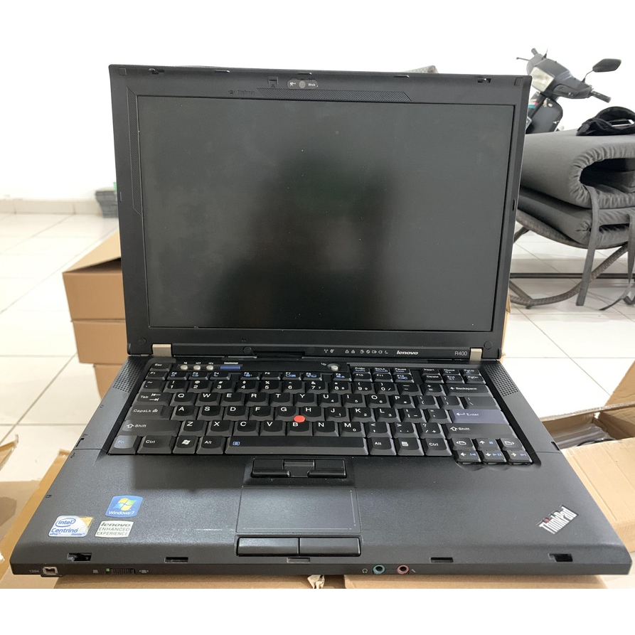 Laptop-Murah-Lenovo R400-Core 2 Duo-Ram 2GB-SSD128GB-Kamera-DVD-Design-Gaming-Win7-Siap Pakai