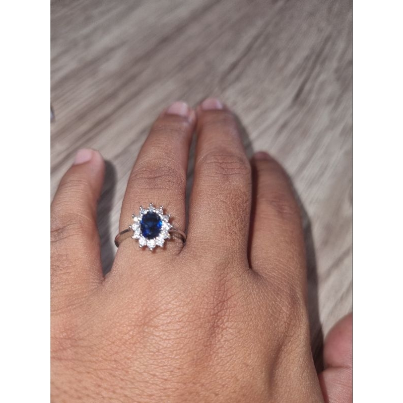 cincin blue safir t lady diana