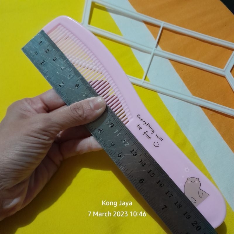 Sisir Rambut Plastik Plastic Comb Perapi Rambut