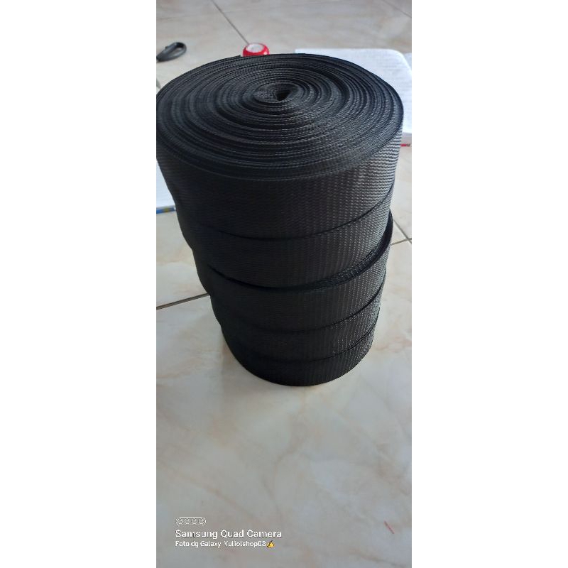 tali bisban pelipit lebar 3,8cm bisban sapit tali webbing tas tali bisban