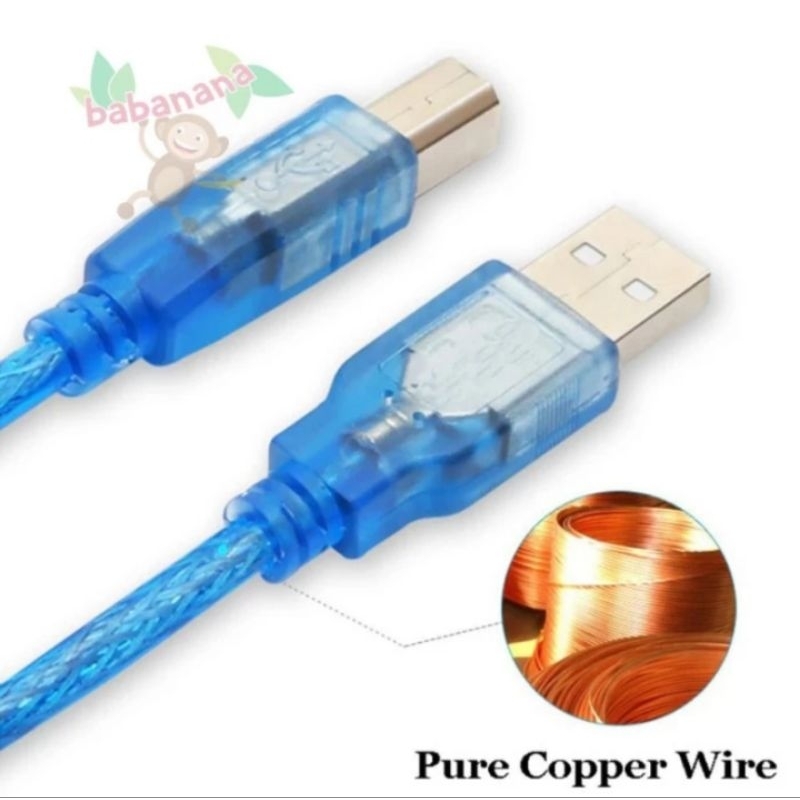 KABEL USB 2.0 PRINTER 1.5 METER BIRU HIGH QUALITY CABLE CONNECTOR