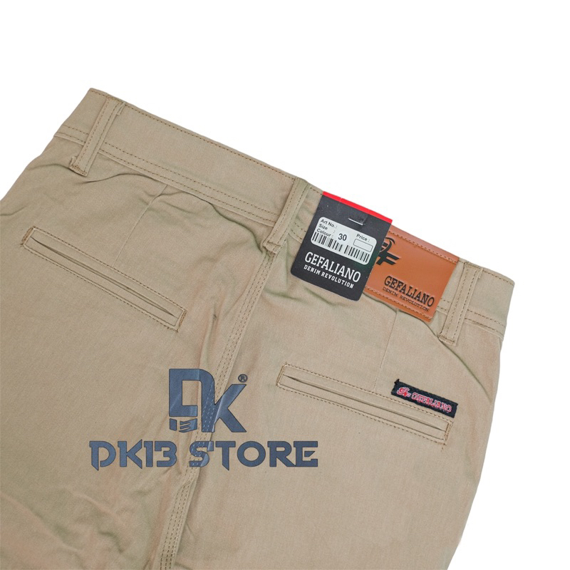 Celana Chino Panjang Pria Cream Mocca Hitam Army Grey Size 28-38 By DK13 STORE