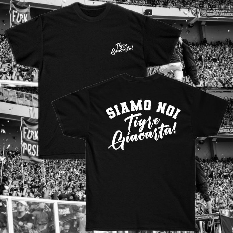 T-SHIRT SIAMO NOI TIGRE GIACARTA - BLACK