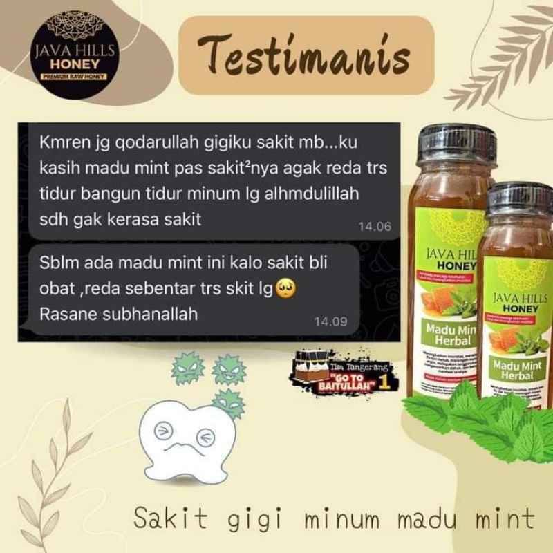 

Javahills honey madu mint