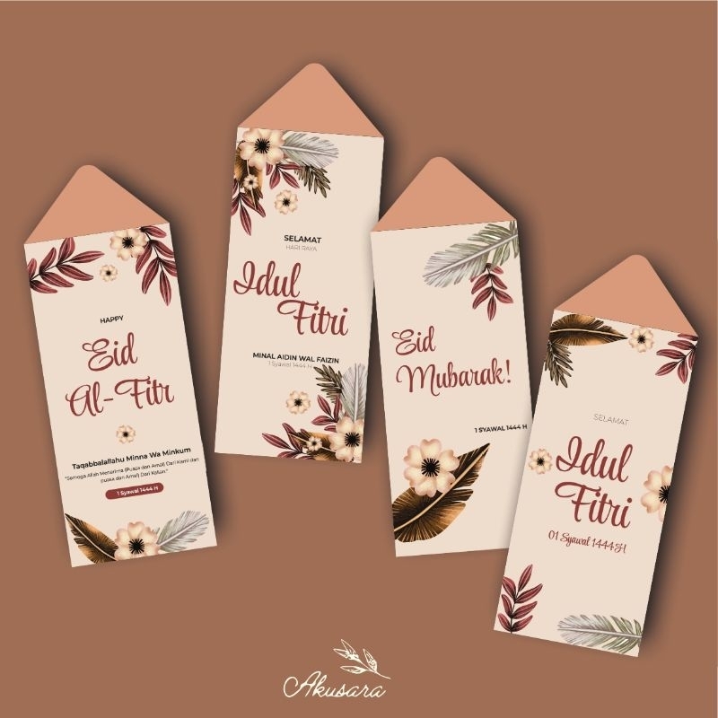 

PAKET AMPLOP LEBARAN MURAH TEMA CLASSIC VINTAGE COKLAT IDHUL FITRI | 4 PCS