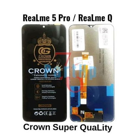 LCd Touchscreen Crown super Quality Realme 5 Pro - Realme Q - Hitam