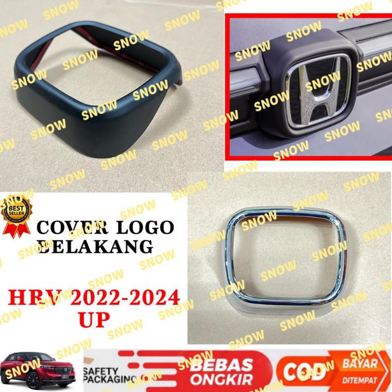 Rear Logo Belakang Cover Honda  All New Hrv 2022 2023 2024 Hitam Chrome