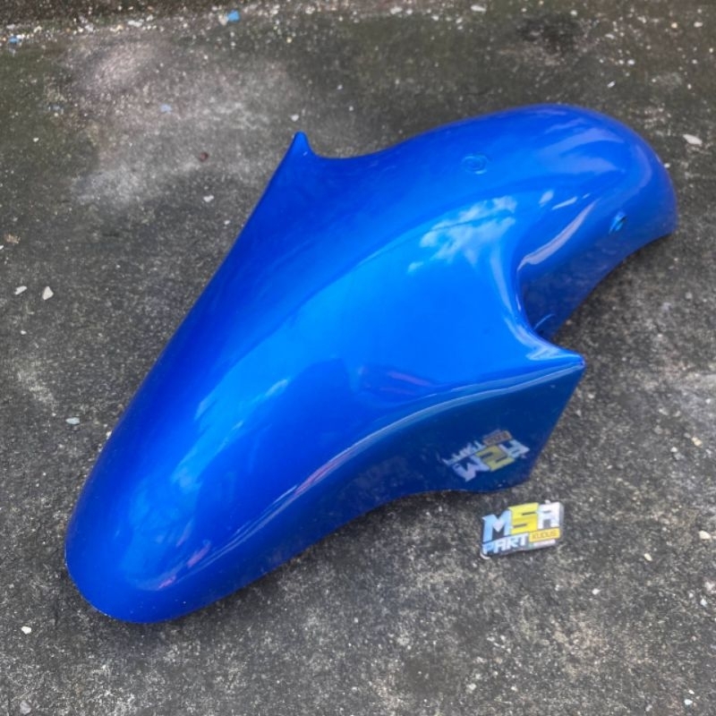 Spakbor depan Ninja R warna Biru selebor slebor depan ninja r pnp cb gl megapro tiger