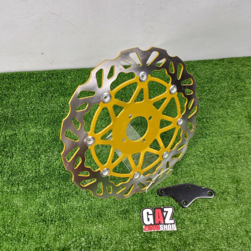 Piringan Cakram Shogun 110 125 Smash Satria Hiu 2T Lumba Disc brake 300mm set braket