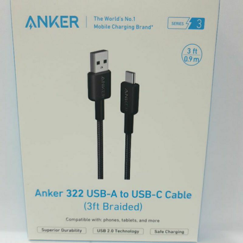 kabel data Anker USB to C kabel charger/kabel casan
