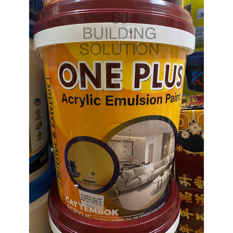 Cat tembok Oneplus 5kg 5 kg Homer Super White Putih Murah Ready Exterior & Interior