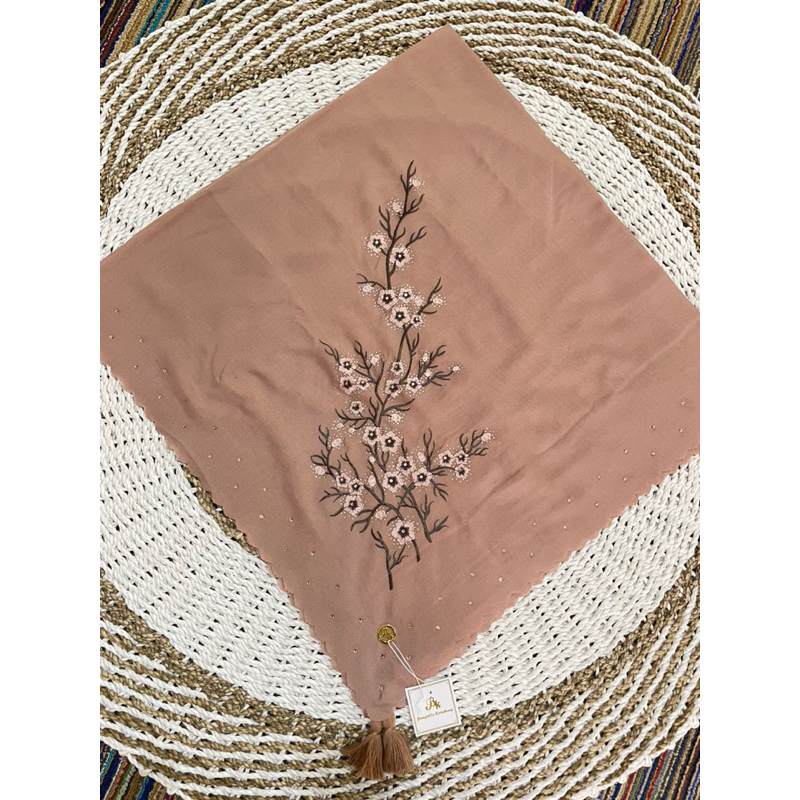 scarf bungatta Bordir