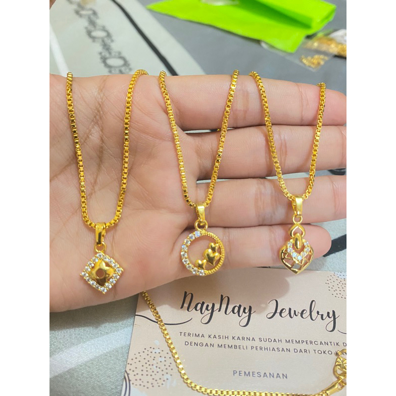 Kalung Koin Italy Warna 24K